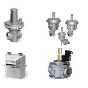 Regulators, Ball valves, Gas meters, Solenoid valves